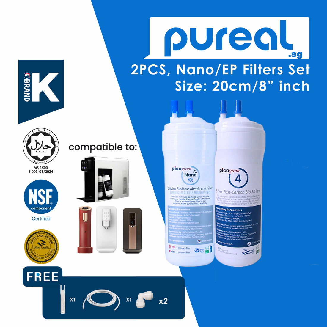 Pureal Picogram Electro Positive Membrane Filtration - Compatible Filters
