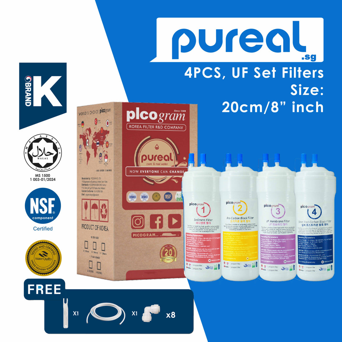 Ultra Fine Filtration Replacement Cartridge - U type