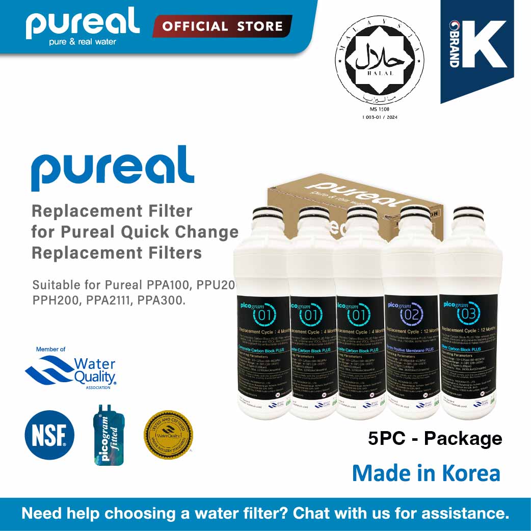 Pureal Premium Twist Quick Change Replacement Filters