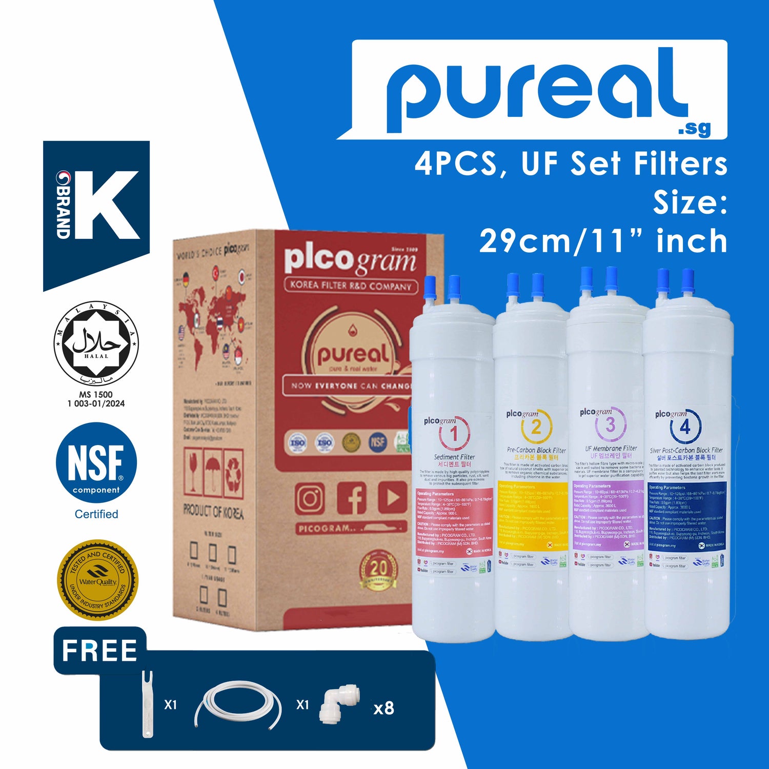 Ultra Fine Filtration Replacement Cartridge - U type
