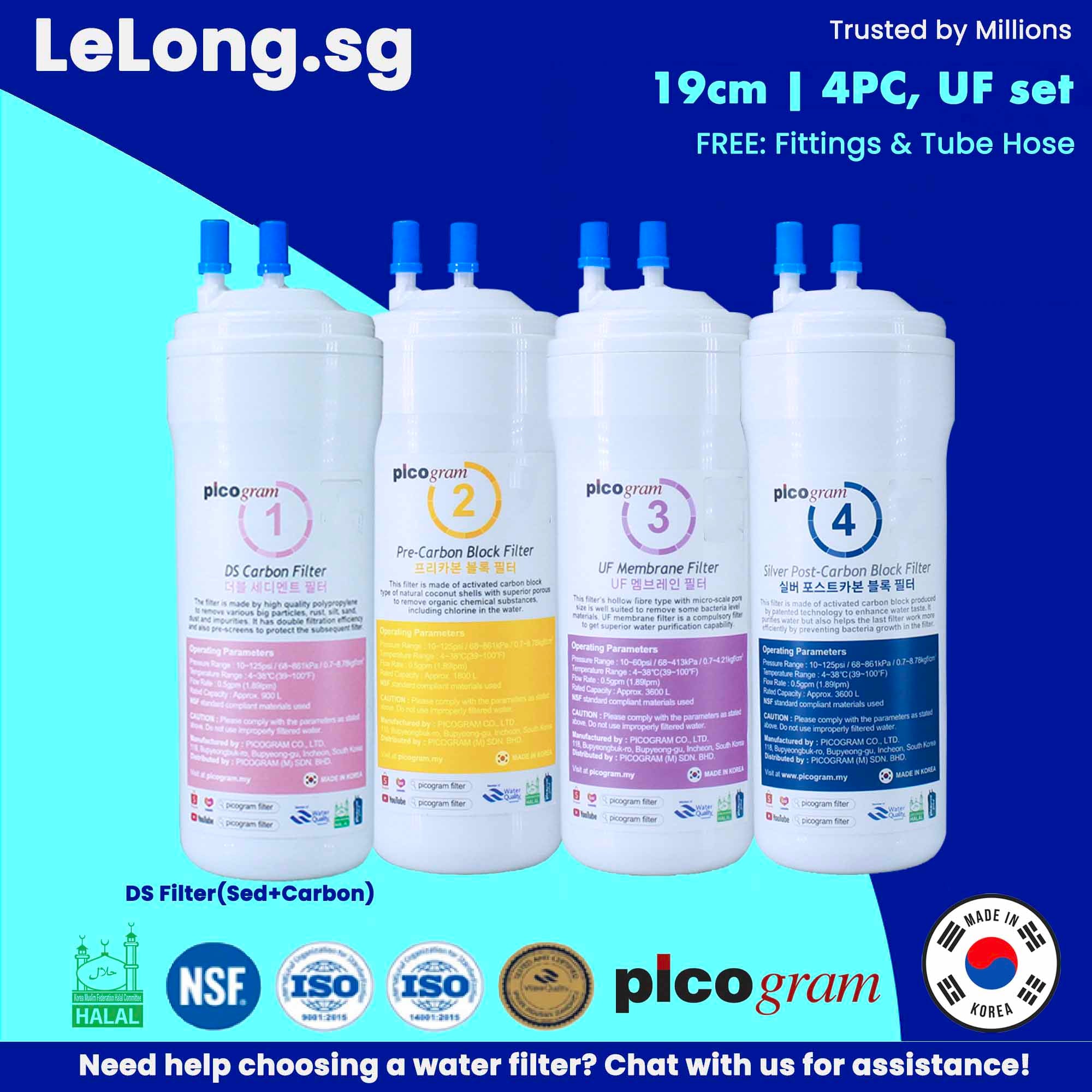 4PC, Ultra Fine Filtration Cartridges – Pureal Singapore