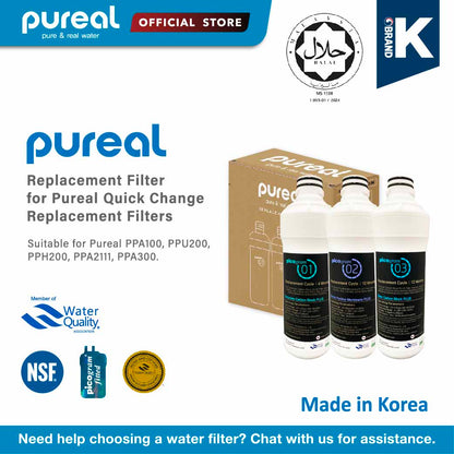 Pureal Premium Twist Quick Change Replacement Filters