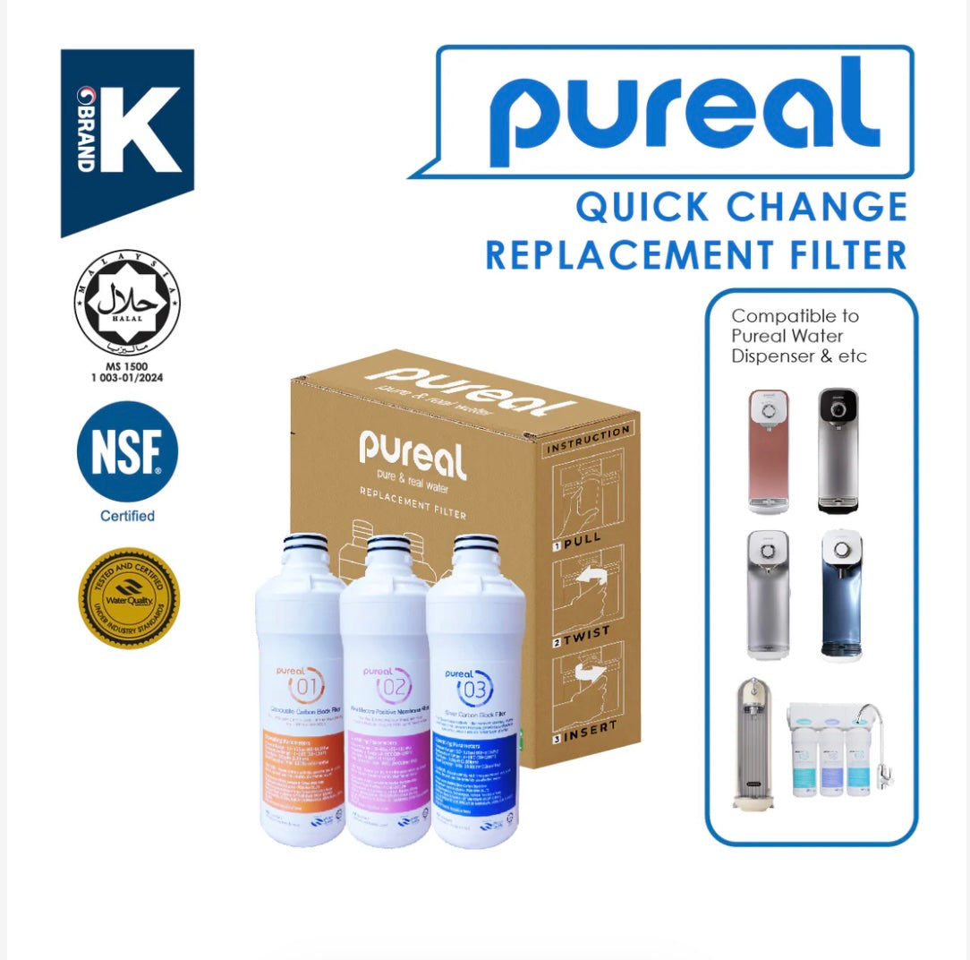 Pureal Twist Quick Change Replacement Filters for PPA100, PPA300, PPU200, PPA2111