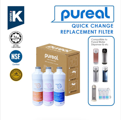 Pureal Twist Quick Change Replacement Filters for PPA100, PPA300, PPU200, PPA2111