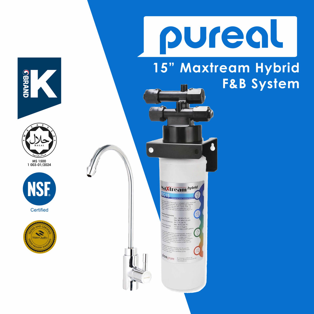 (JAKIM Halal Certified) Elevate Your F&B Excellence with the Maxtream Hybrid Water Filtration System – Pure, Safe, and Reliable
